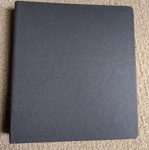 NWOT Classic Appointed Planner Dark Grey Fabric